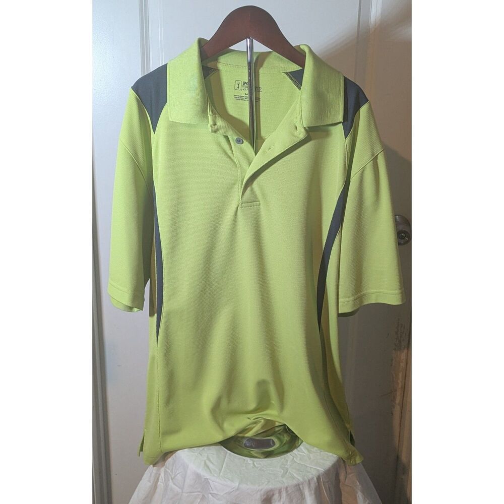 PGA Tour Green Golf Shirt Large